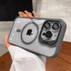 Роскошный магнитный прозрачный чехол Magsafe с держателем для iPhone 15 14 13 12 11 Pro Max Plus, стеклянный защитный чехол для объектива