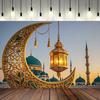 Happy EID Al Adha Ramadan Festivals Mosque Moon Lantern Islamic Mubarak Believers Portrait Photography Backdrop Photo Props