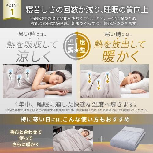 GOKUMIN All-Season Temperature-Regulating Comforter, Washable, Antibacterial, Odor-Resistant, Dust Mite-Resistant, Lightweight and Warm, Special Comfo