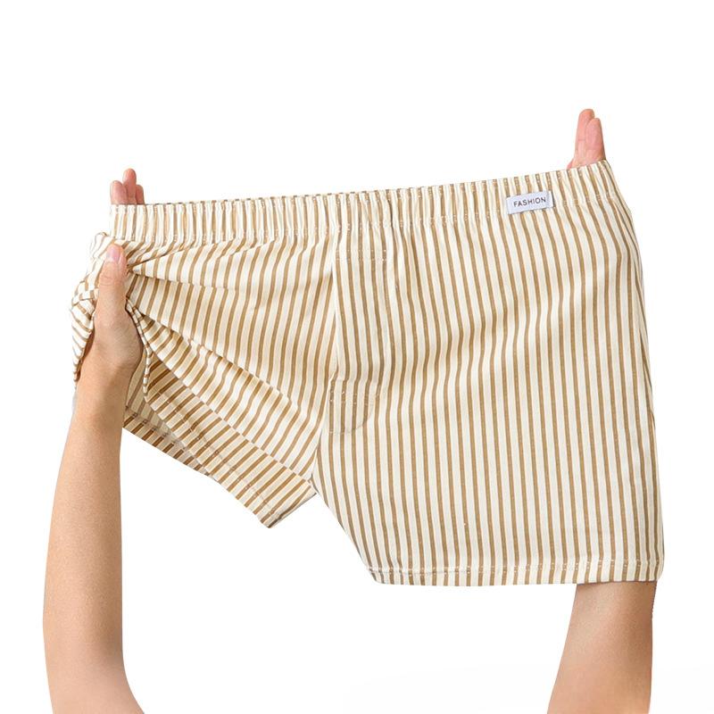 Женские полосатые шорты-боксеры 2025 года, летние шорты с эластичной резинкой на талии, свободные шорты для мальчиков, милые шорты для сна, спортивные штаны