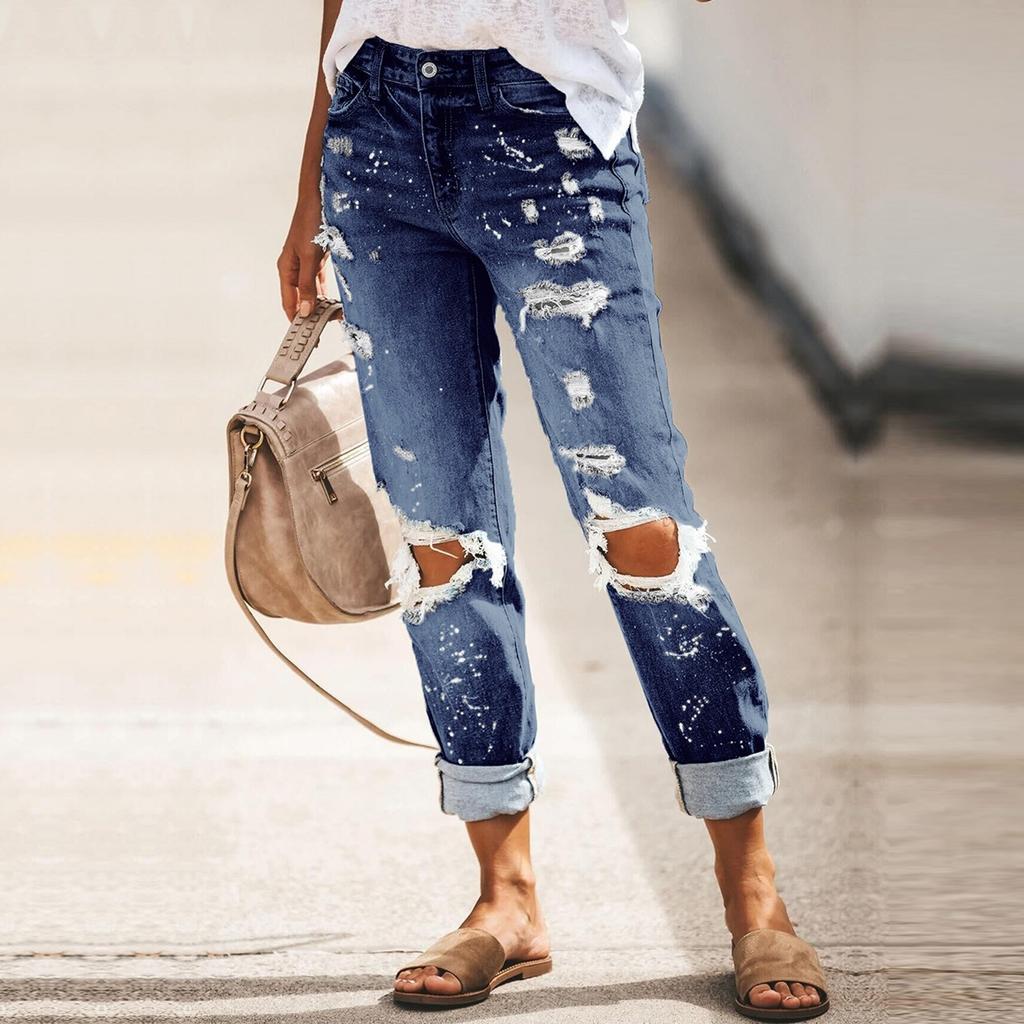 Женские джинсы, узкие эластичные женские джинсы, брюки, женские брюки