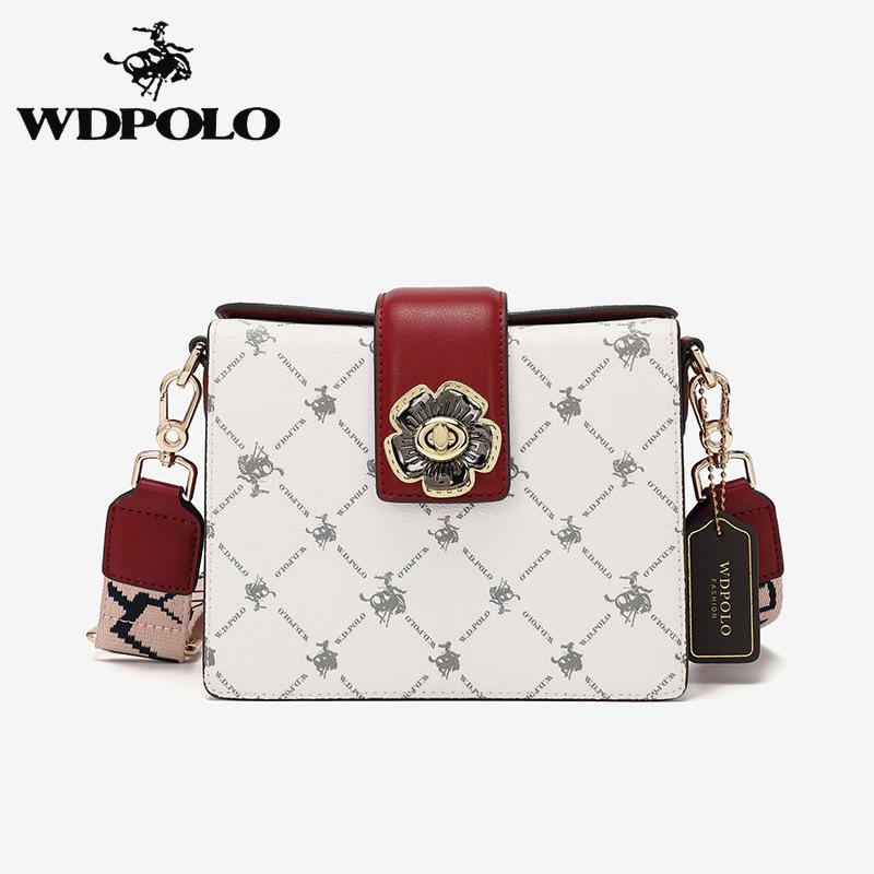 W. D. Новая сумка POLO, женская модная сумка на одно плечо со старым цветком, женская ручная сумка через плечо
