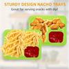 Nacho Trays | Perfect for Cheese Dip, Movie Nights & Carnival Parties, Snack Containers, Movie Night Snacks|Christmas, Halloween