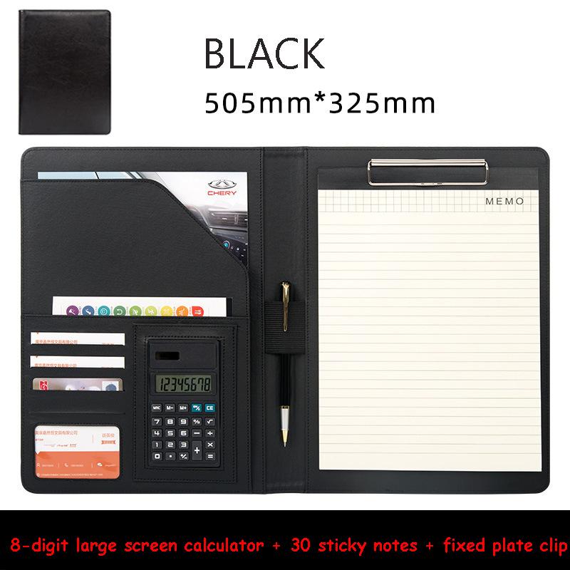 Современная папка для конференций формата А4, органайзер-портфель из натуральной кожи с калькулятором JKL