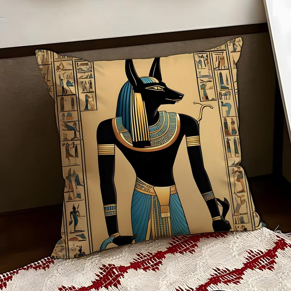 Древний Египет AAnubis Наволочка Двусторонняя Мягкая Прочная Подушка Чехол Для Дома Автомобиля Многоцелевое Использование для Ежедневного Комфорта
