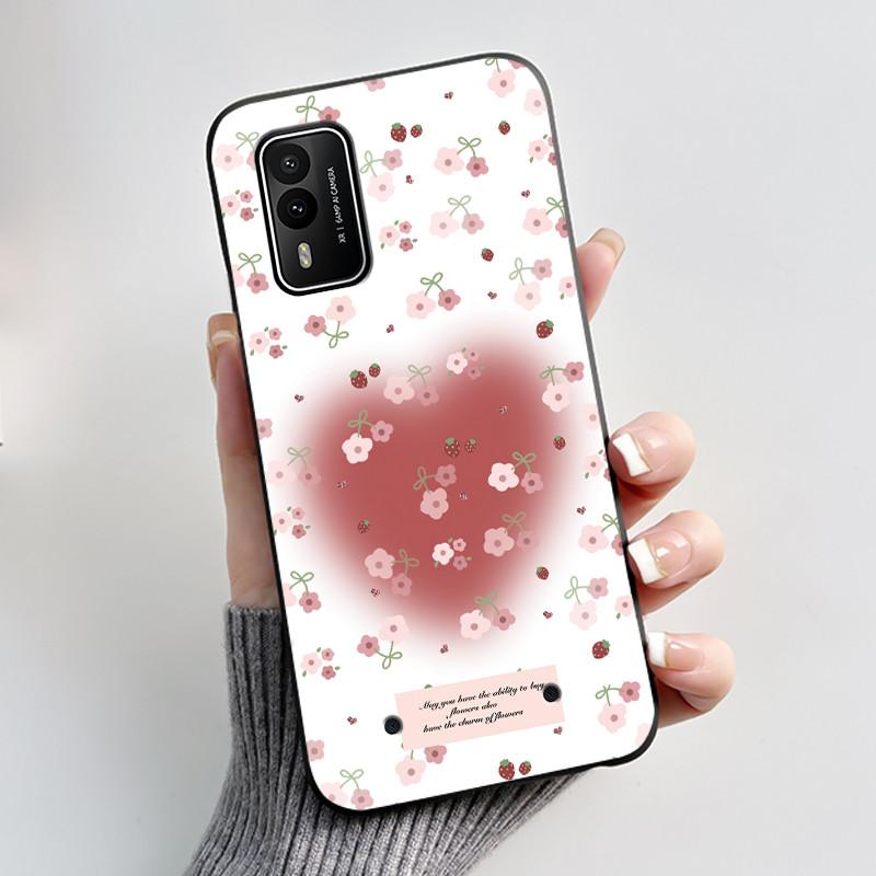Печатный чехол для телефона Nokia XR21 Coque Capa Мягкий силиконовый черный корпус Чехол Милый Цветок Мультяшный Корпус Fundas