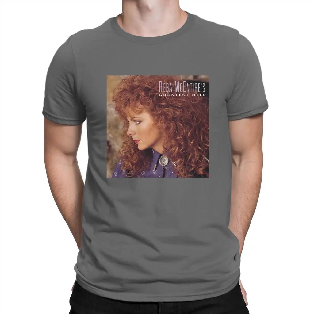 Men Greatest Hits T Shirt R-Reba Mcentire Music Cotton Tops Fun Short Sleeve Round Neck Tee Shirt Adult T-Shirt