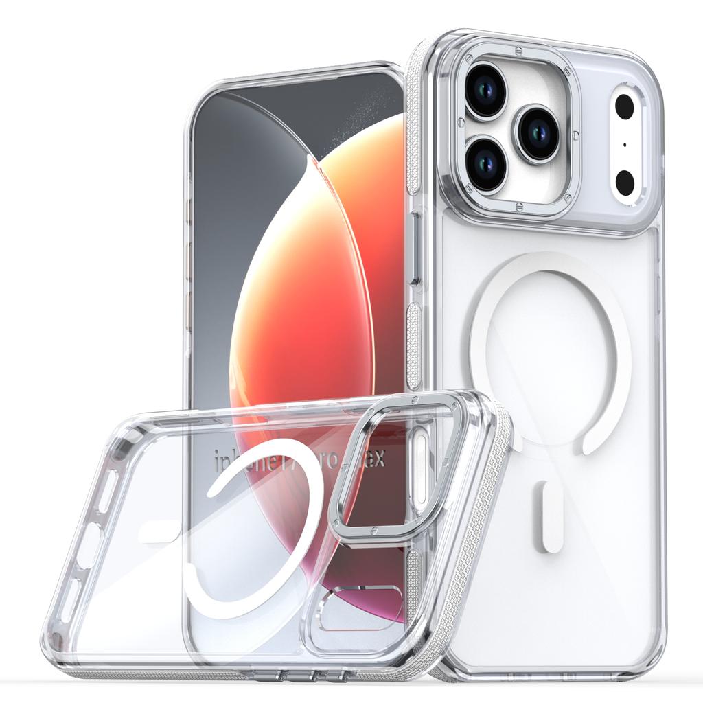 New Transparen For Magsafe Magnetic Phone Case For iPhone 17 Pro Max 17Pro 17Air 12 13 14 15 16 Pro Max 16e Shockproof Cover