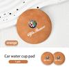 Suede Car Coaster Anti-slip Water Cup Heat Insulation Mat Decor For Alfa Romeo 159 Giulietta 156 147 Giulia Mito GT Stelvio