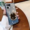 For Realme 16 Pro Case with Bow Makeup Mirror Luxury Shiny Gradient Clear Plating Glitter Girls Slim for Realme 16 Pro Plus Back Cover
