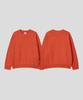 BLACK MOMENT Nature Lambswool Crew Knit [Orange]