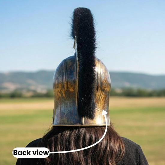 Troy Helmet Achilles Helmet Greek Warrior Helmet Steel Trojan Helmet Cosplay LARP Ancient Medieval