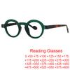 Small Frame Round Reading Glasses Fashion Vintage Women'S Eyeglasses Transparent Prescription Glasses For Farsightedness