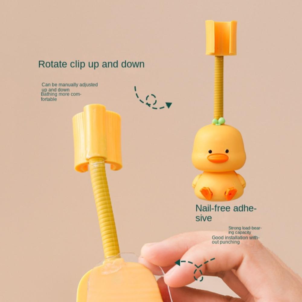 Подставка для душевой лейки без проколов, кронштейн для душевого основания в форме утки, аксессуары для хранения в ванной комнате
