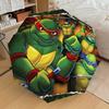 1pc Turtles Automatic Umbrella | Portable Foldable 8-Rib Manual Open, Cute Halloween & Christmas Gift for Outdoor, Casual Accessory, Durable Canopy yy