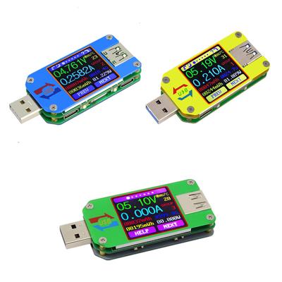 Тестер USB серии UM с цветным дисплеем, микровольтметр, детектор тока, вольтметр, измерение заряда аккумулятора