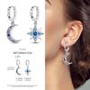 2024 New Earring for Women 925 Silver Sparkling Star Butterfly Heart Tassels Feather Hoop Earrings Engagement Wedding Jewelry