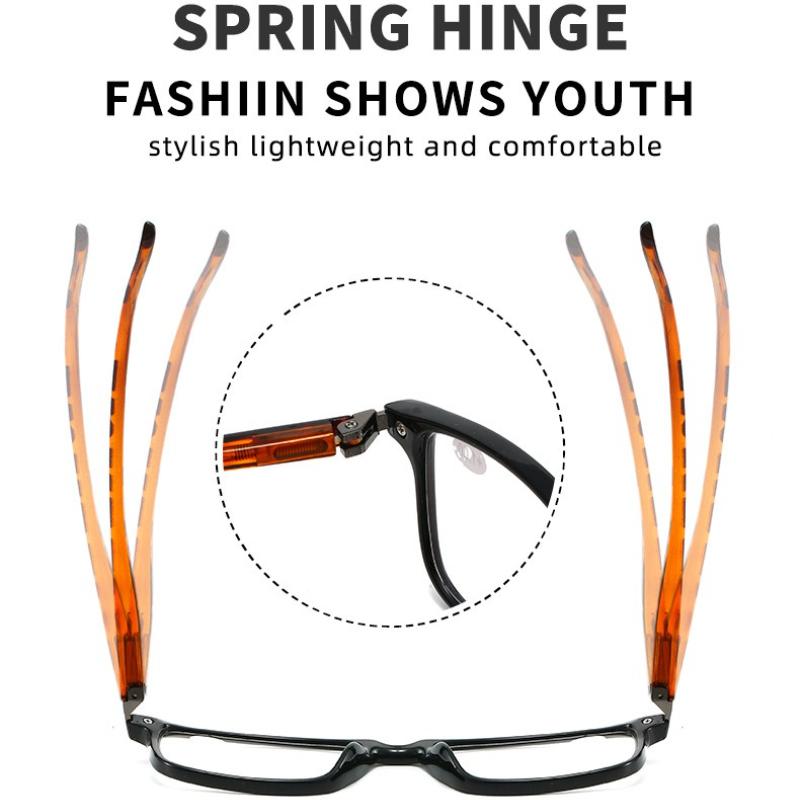 Новые мужские и женские очки для дальнозоркости с защитой от синего света, ретро квадратная оправа, ультралегкие, высокой четкости, очки для пресбиопии +4.0