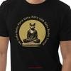 Om Gato футболка из органического хлопка Медитирующий s ed Осознанность Kindfulness Духовный Дзен Будда винтаж Стиранный homme Немного