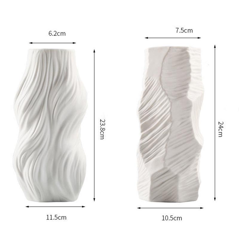 Ваза Керамическая ваза Европейская классическая ваза Домашняя гостиница Цветочная композиция Модный орнамент Ваза