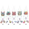 Наборы для алмазной вышивки Спринг Бабочка Двусторонние колокольчики ветра Хрустальные колокольчики ветра Набор подвесок DIY Хрустальные колокольчики ветра DIY для декора стен