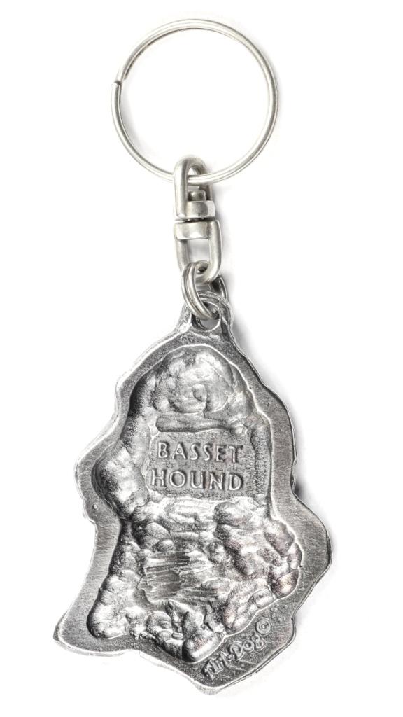 Basset Hound Ii - Posrebrzany Brelok Z Psem W Pudełku Ozdobnym, Ozdoba Torebki, Zawieszka Do Plecaka Marki Art-Dog