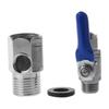 Tee Inlet Water Purifier Ball Valve 1/4'' 1/2'' Quick Connector Tap Durable Faucet Control Switch