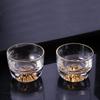 Jinshan Gold Rim Glass Tea Cup Set
