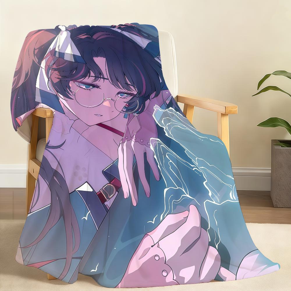 Hot Game Zhe zhi Wuthering Waves Blanket For Soft Throw Blanket for Picnic Bed Sofa Home Bedroom Cozy Warm Comfortable