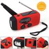 Multifunctional Solar Hand Crank Radio FM AM WB NOAA Weather Radio 2000mAh USB Charging Emergency LED Flashlight Power Ban