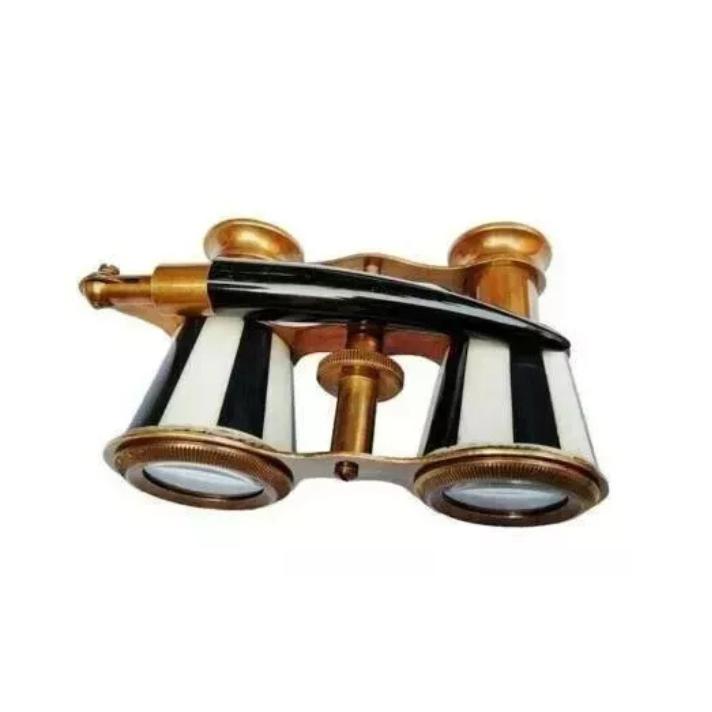 Антикварные винтажные оперные бинокли, бинокль, белый перламутр и латунная ручка
