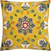 Чехол для подушки с цветочным узором в стиле фольклор