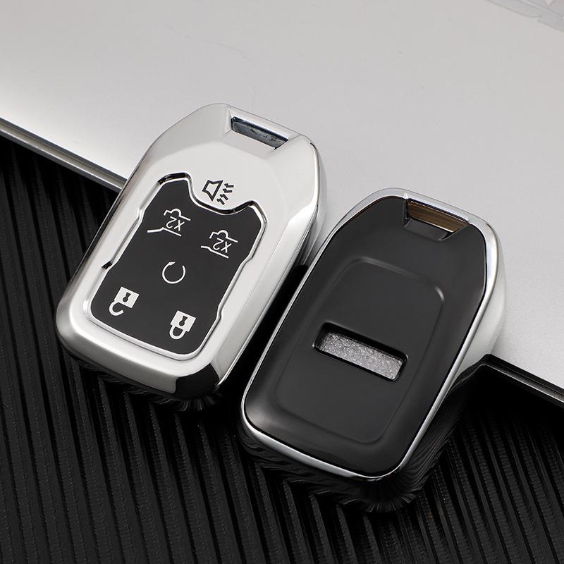 Корпус ключа и пряжка для автомобиля GMC Chevrolet для Silverado, Colorado и Suburban - Премиальный модный чехол