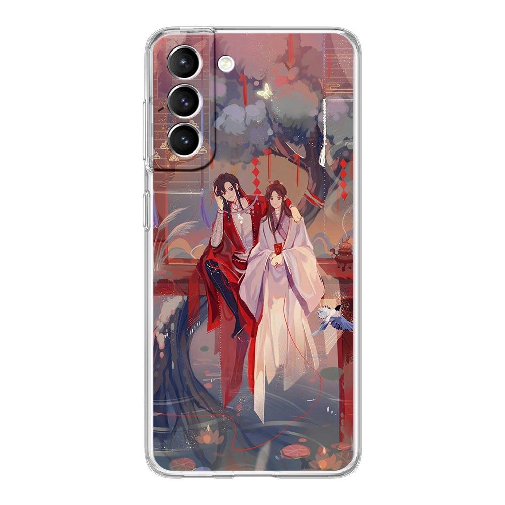 Чехол для телефона TGCF Heaven Official's Blessing для Samsung Galaxy S22 5G S20 Ultra S21 FE 5G S10E S9 S8 S10 Plus Note 20, прозрачный чехол