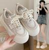 Модные женские белые кроссовки на осень со шнуровкой на толстой подошве повседневные туфли на плоской подошве с противоскользящей подошвой для прогулок на открытом воздухе, спортивная обувь для сноуборда Sapatos Femininos