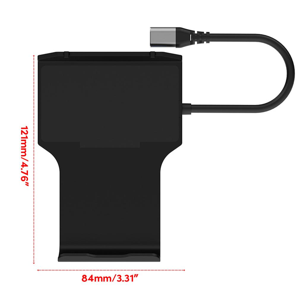 Подходит для док-станции SteamDeck 5-в-1, держатель-хаб USB C к HDMI-совместимому 4K@60Hz, зарядная база, аксессуары