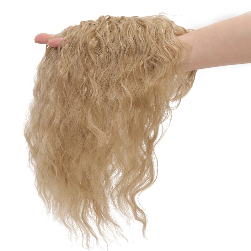 Новый синтетический зажим для волос Concubine на макушке головы, сменный блок, закрытие парика, заколка для завитков кукурузы, наращивание волос, белое золото