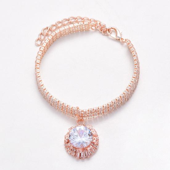 Ожерелье для питомца, привлекающее внимание, изысканное, блестящее, для питомца, кошки, собаки, украшения со стразами, ошейник, товары для питомцев