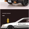 1/20 Кино Автомобиль INITIAL D Toyota AE86 Сплав Модель Автомобиля Литье под Давлением и Игрушечные Транспортные Средства Металлическая Модель Автомобиля Симуляция Звук Свет Игрушка Подарок