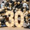 91,5 см Гигантская цифра Светодиодная рамка Декор для вечеринки в честь 1-го дня рождения Детская свадьба 30-й 50-й 60-й День рождения Вечеринка Принадлежности Детский праздник
