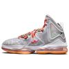 LeBron 19 Fast Food Men Sneakers Grey Grey-Fog Total-Orange DC9339-001
