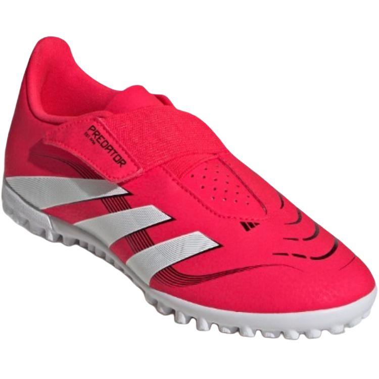adidas Predator CLUB Противоскользящие износостойкие низкие детские футбольные бутсы Ярко-красные/Белые/Черные детские кроссовки ID3814