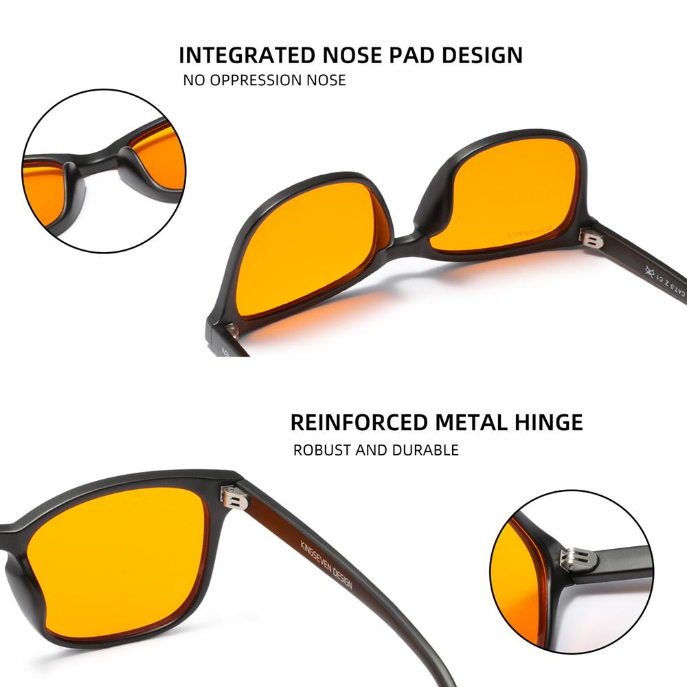 Kingseven Очки Anti-Blueray для мужчин/женщин, телефонов, компьютеров, 99% блокирующих синий цвет, очки для студентов, ультралегкие аксессуары Daliy