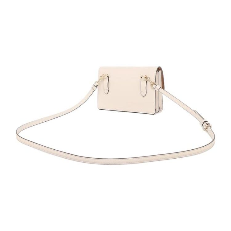 Coach Foldover 18 Daisy Embroidery Leather Waist Bag Women shoulder bag White C3059-IMCAH