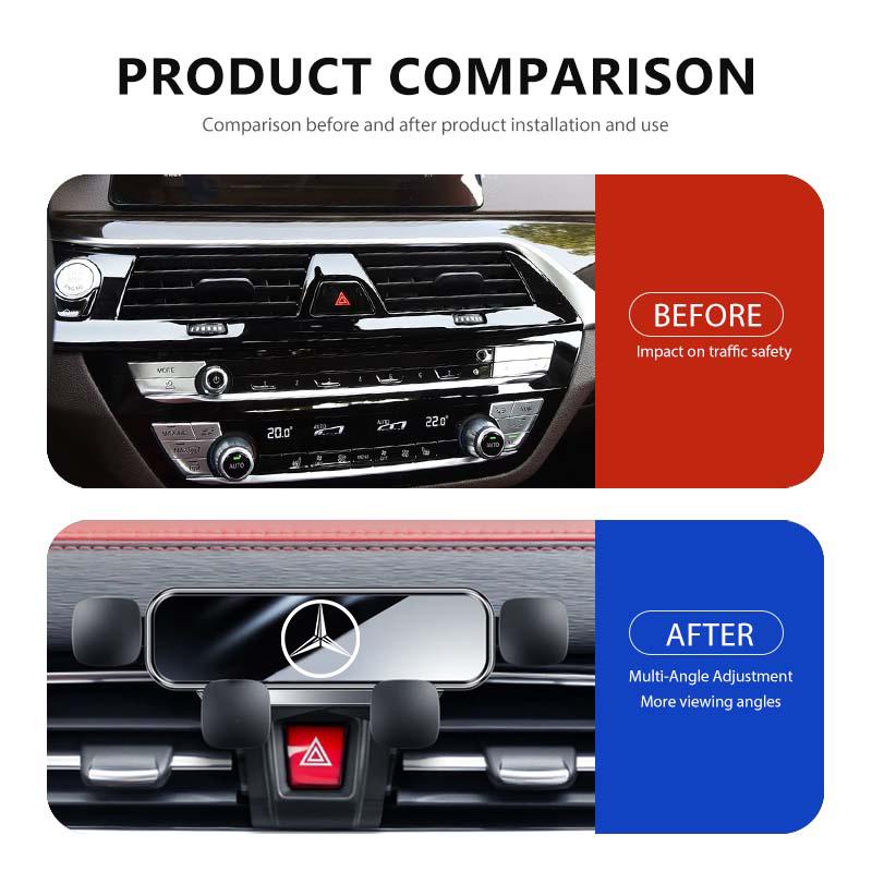 For Benz Gravity Car Cell Phone Holder Air Vent Mount GPS Phone Support Accessories AMG Exclusive W204 W222 W205 W203 W213 W124 PQ5
