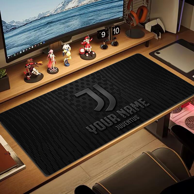 Juventus F.C Print Cushion Non-slip Laptop Tablet Big Mousepad XXL Mat Mini PC Playmat With Lock edge