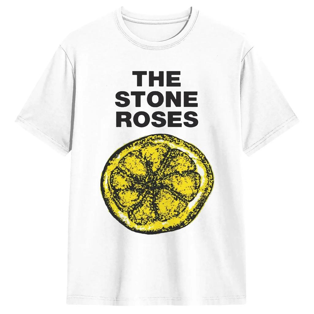 The Stone Roses Lemon Cotton T Shirt For Male Summer Y2K Funny T-Shirts Tee Shirt Plus Size Pr