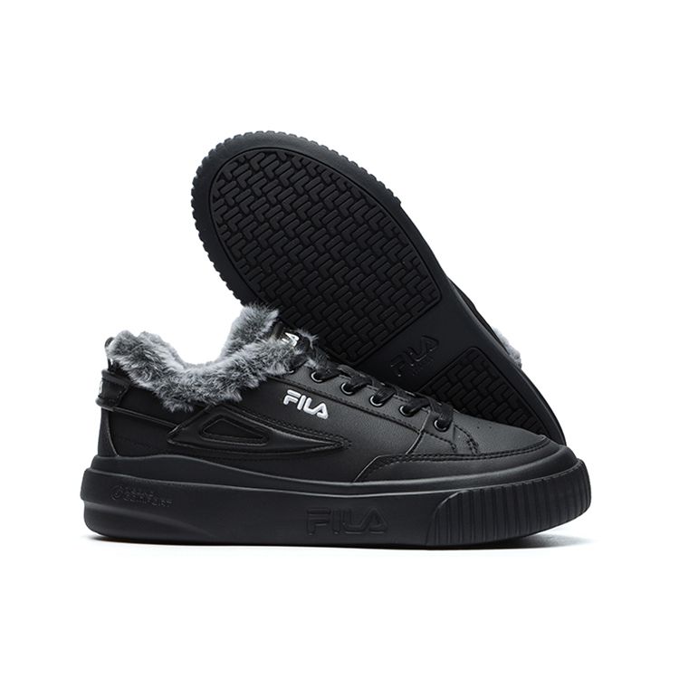 Fila Модные кроссовки Court Tara We из искусственной кожи с флисовой подкладкой, спортивный комфорт, низкий верх, женские кроссовки, черные F12W144315FBK