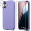 Protective Case - Silicone - for iPhone 16 Plus - Purple - Flexible - Full Protection