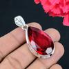 Подвеска из драгоценного камня с гранатом, твердая подвеска из стерлингового серебра 925 пробы, ювелирный подарок для унисекс